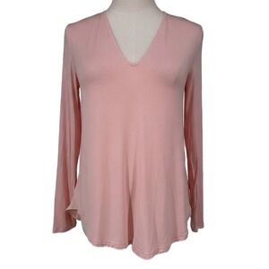 NEW Lauren Ralph Lauren Women's PETITE SMALL V-Neck Tunic Top Pink - AC
